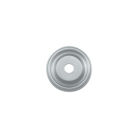 Deltana BPRC100U26D Cabinet Knob Backplate Brushed Chrome, 10PK BPRC100U26D-XCP10